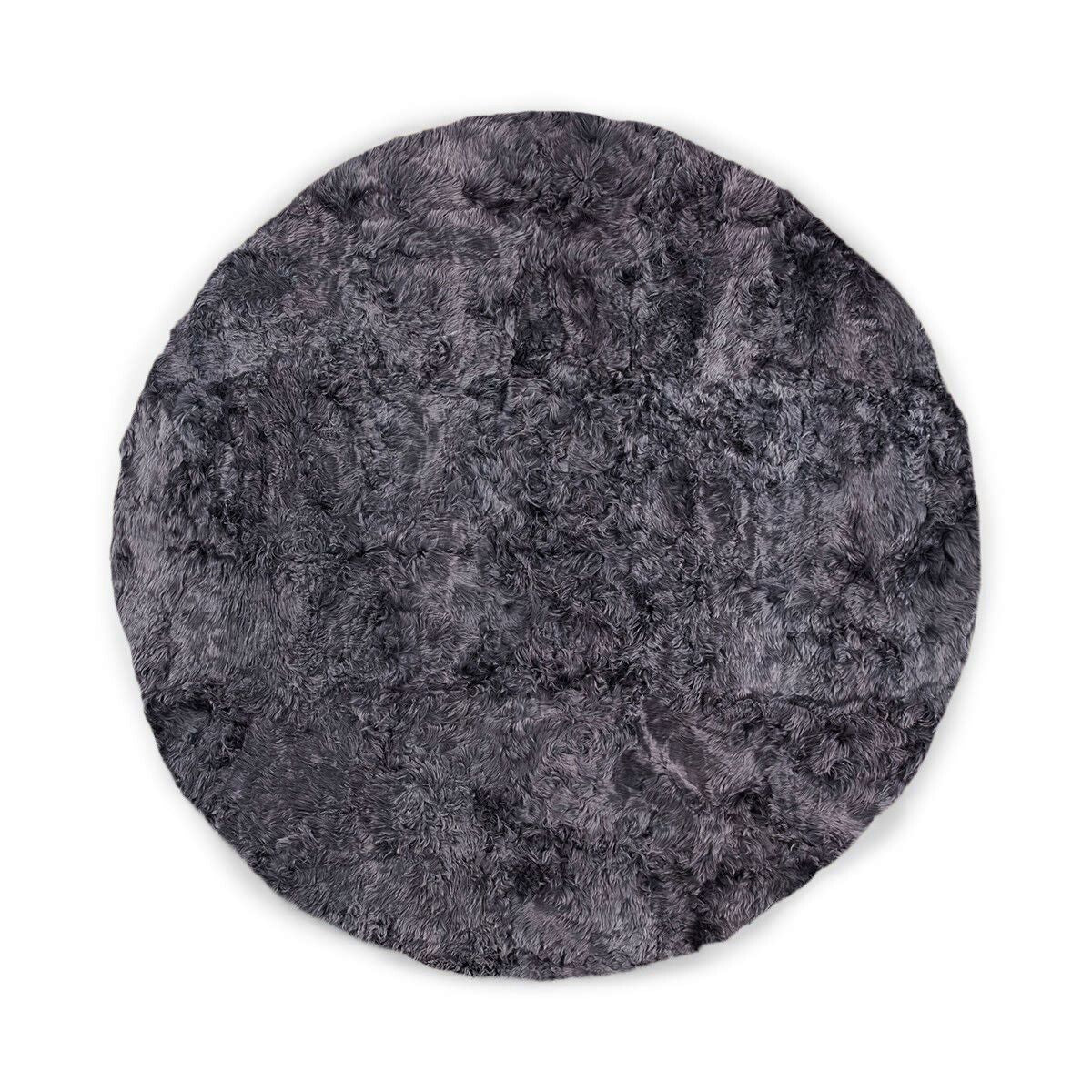 Alpaca Fur | Design Rug | Ø250 cm Steel