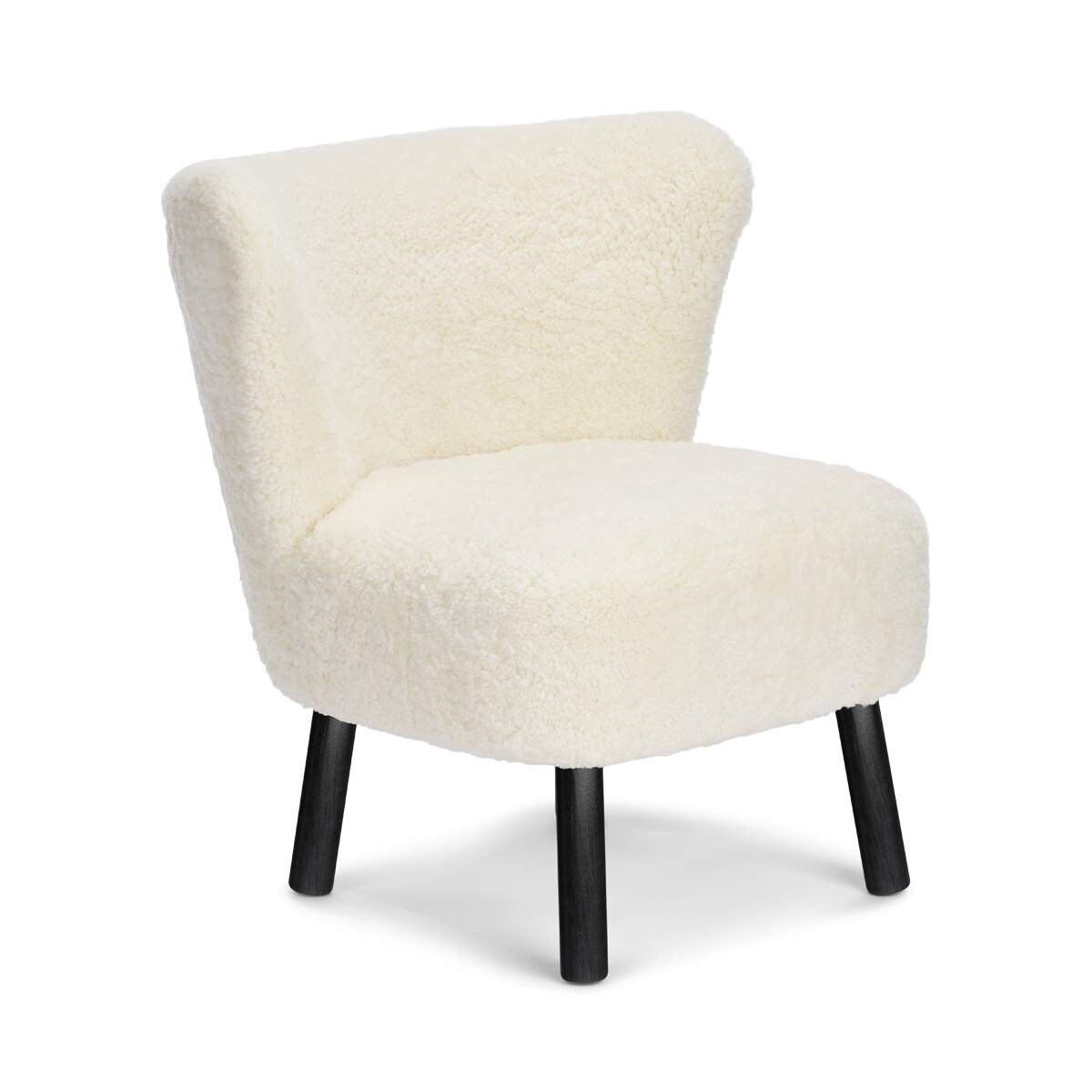 Emily Lounge Chair | Short Wool Ivory
