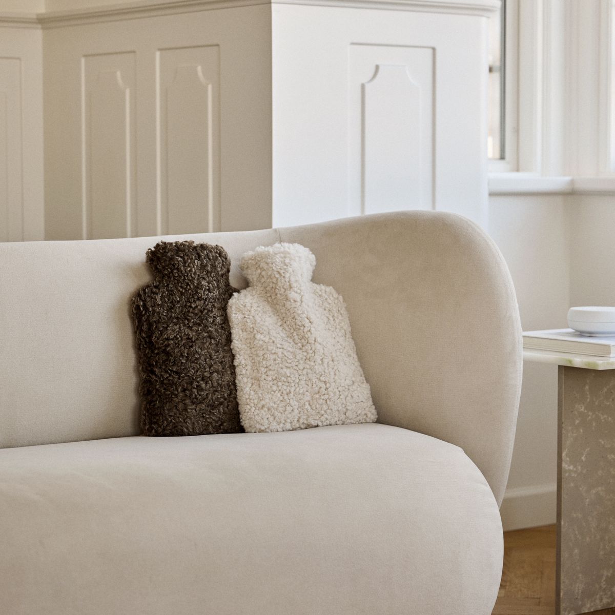 Sheepskin Hot Water Bottle Anthracite