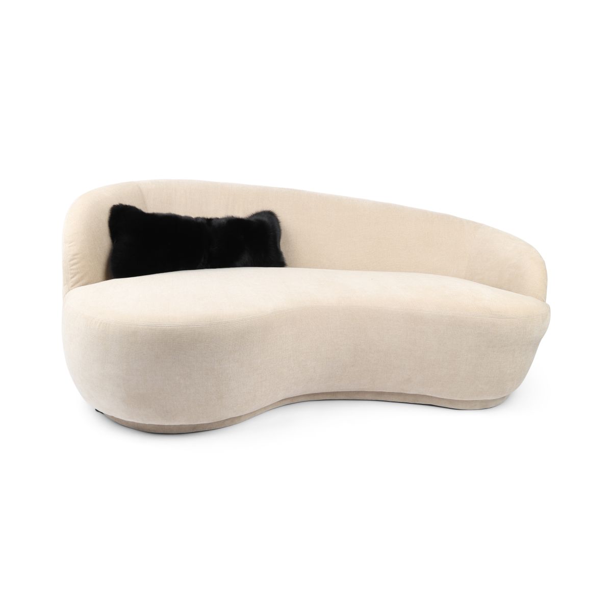Premium Fox Cushion | Cashmere Backing | Norway | Black | 30x70 cm
