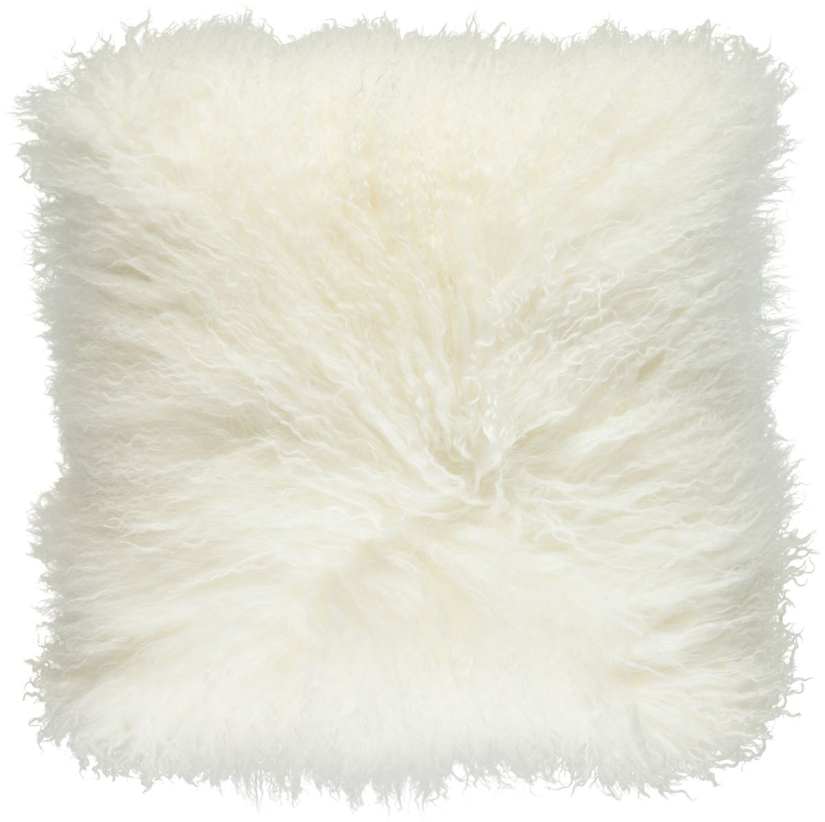 Curly Sheepskin Cushion | Doublesided | 56x56 cm | 40x40 cm Ivory