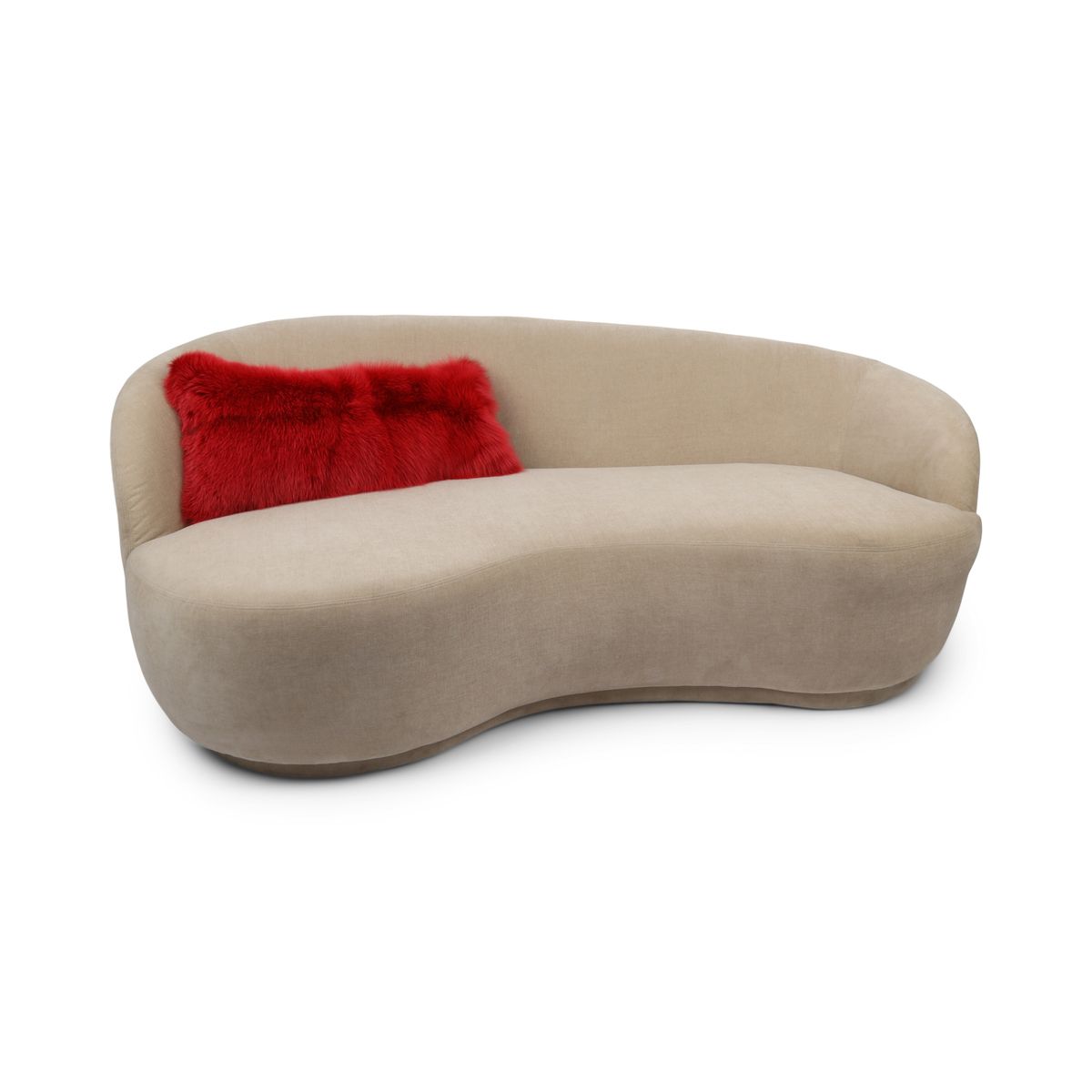 Premium Fox Cushion | Cashmere Backing | Norway | Red | 25x55 cm