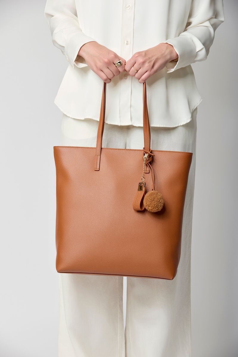 Juliana Shopper Bag Leather Brown