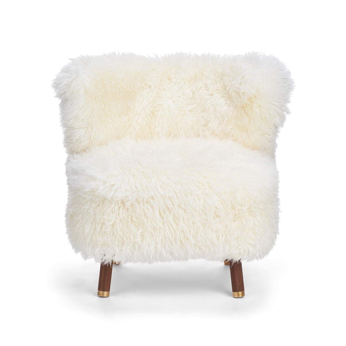 Emil Lounge Chair | Long Wool Snow White