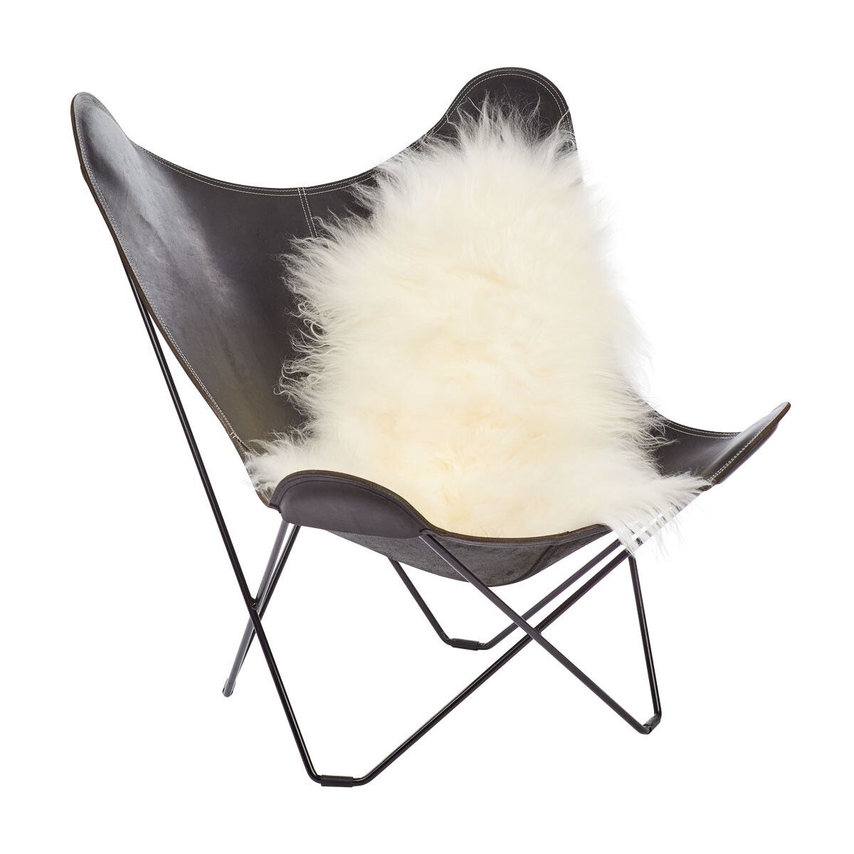 Icelandic Sheepskin | Long Wool | 120+ cm Off White