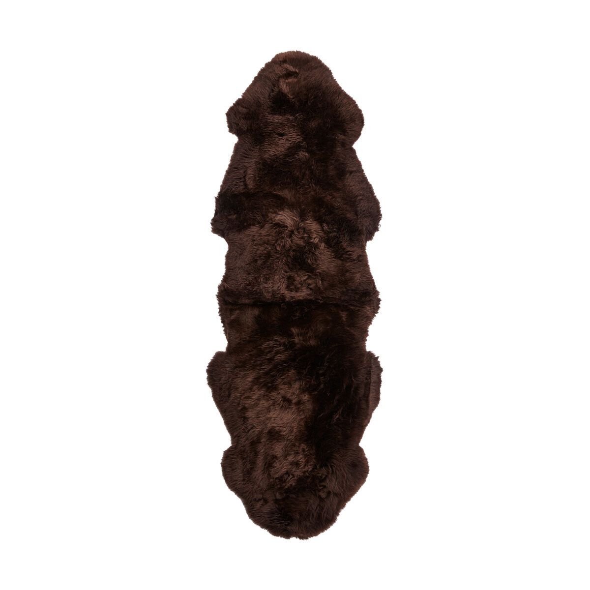 Premium Quality | Double New Zealand Sheepskin | Long Wool | Rug 180 cm Chocolate