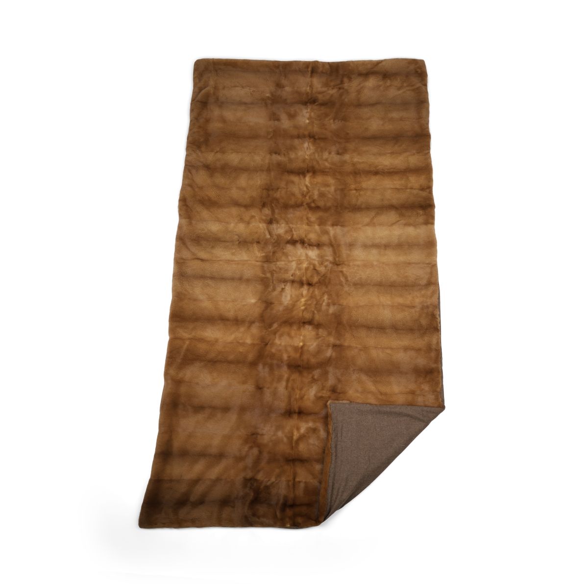 Mink Throw | Cashmere Backing | Redglow | 132x234 cm