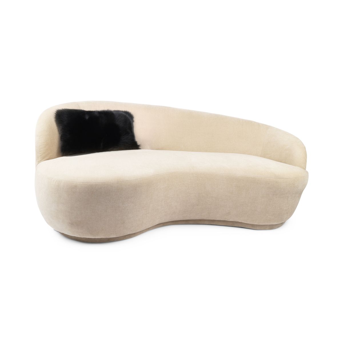 Premium Fox Cushion | Cashmere Backing | Norway | Black | 54x34 cm