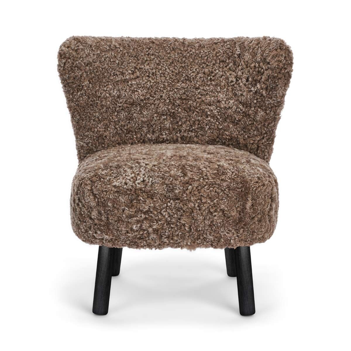 Emily Lounge Chair | Short Wool Taupe