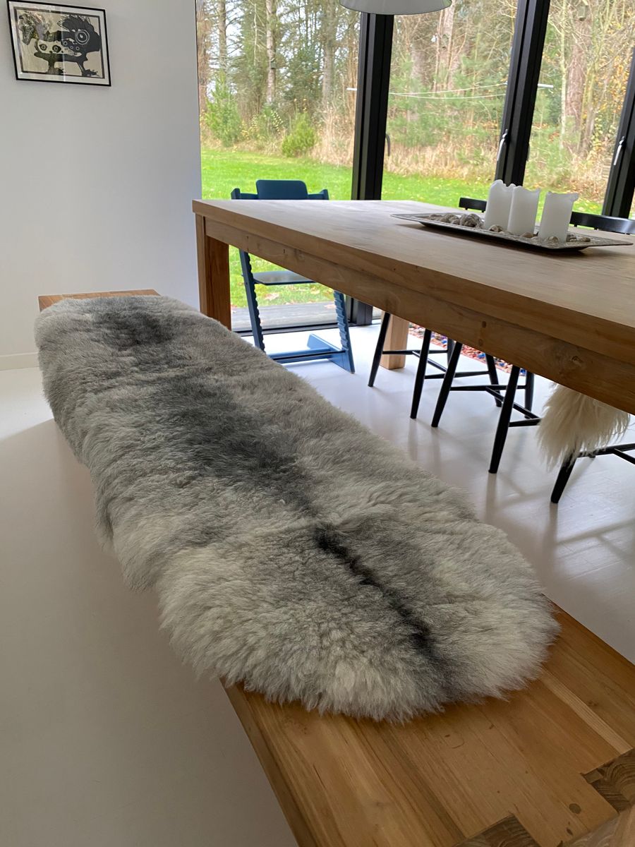 Icelandic Sheepskin | Short Wool | 180 cm Natural Grey