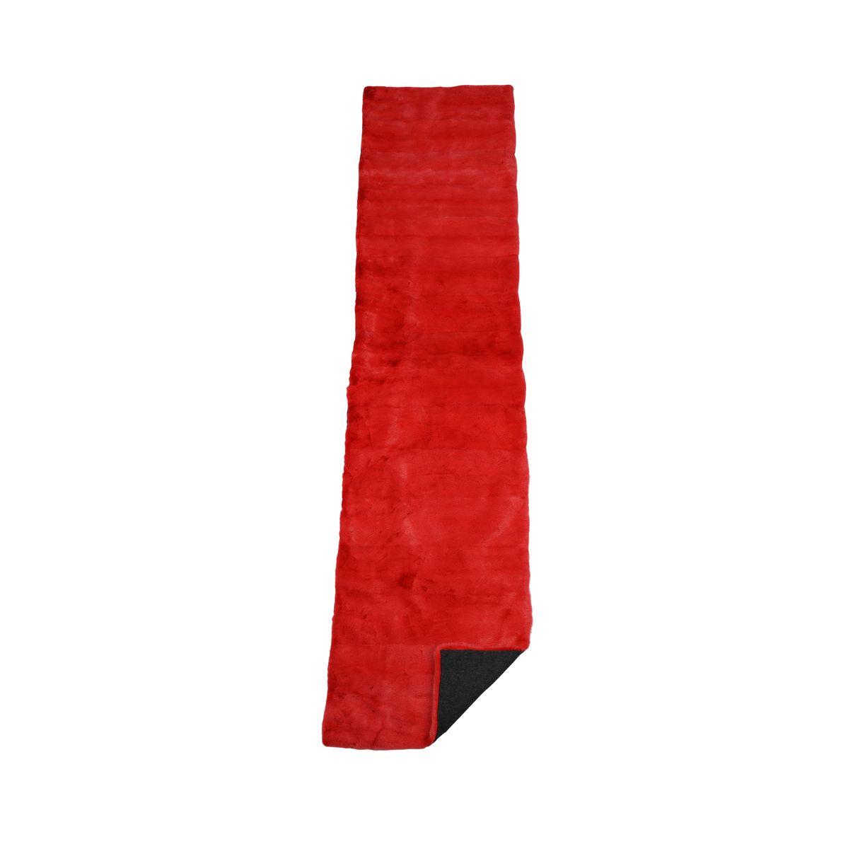 Mink Throw | Cashmere Backing | Red | 52x222 cm