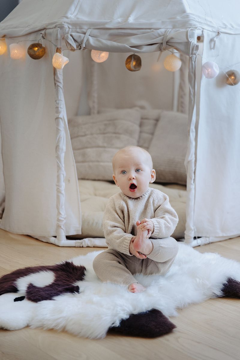 Cute Sheep Rug | New Zealand | 35x48 cm Ivory
