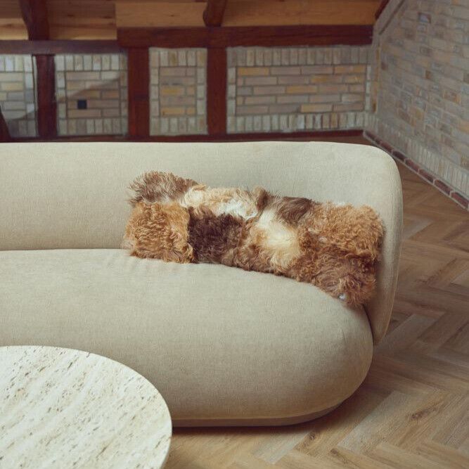 Toscana Lamb Cushion | Doublesided Black/White Mix