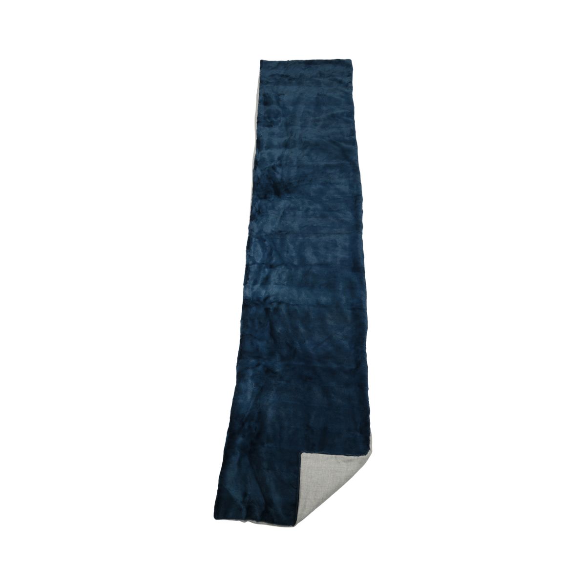 Mink Throw | Cashmere Backing | Blue | 70x330 cm