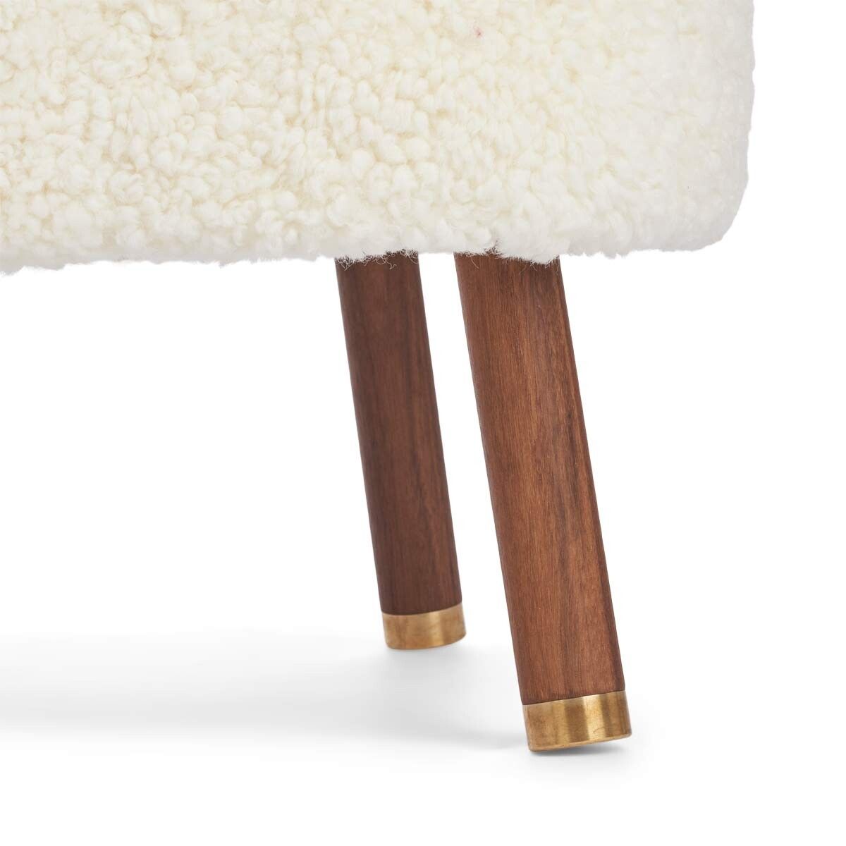 Emil Lounge Chair | Short Wool Ivory