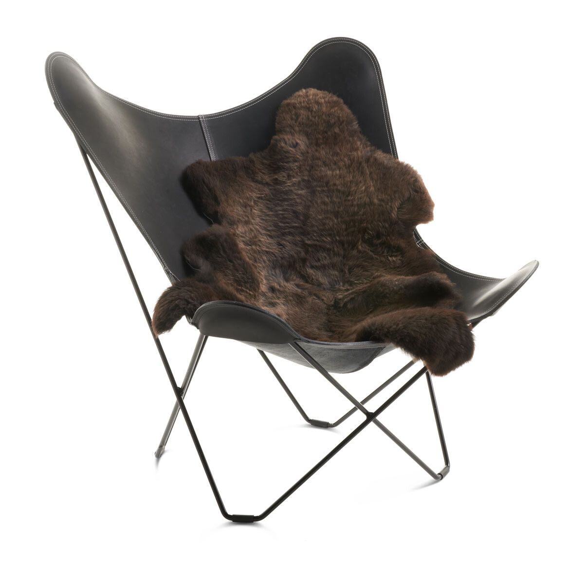 UK Sheepskin | 120+ cm Natural Dark Brown