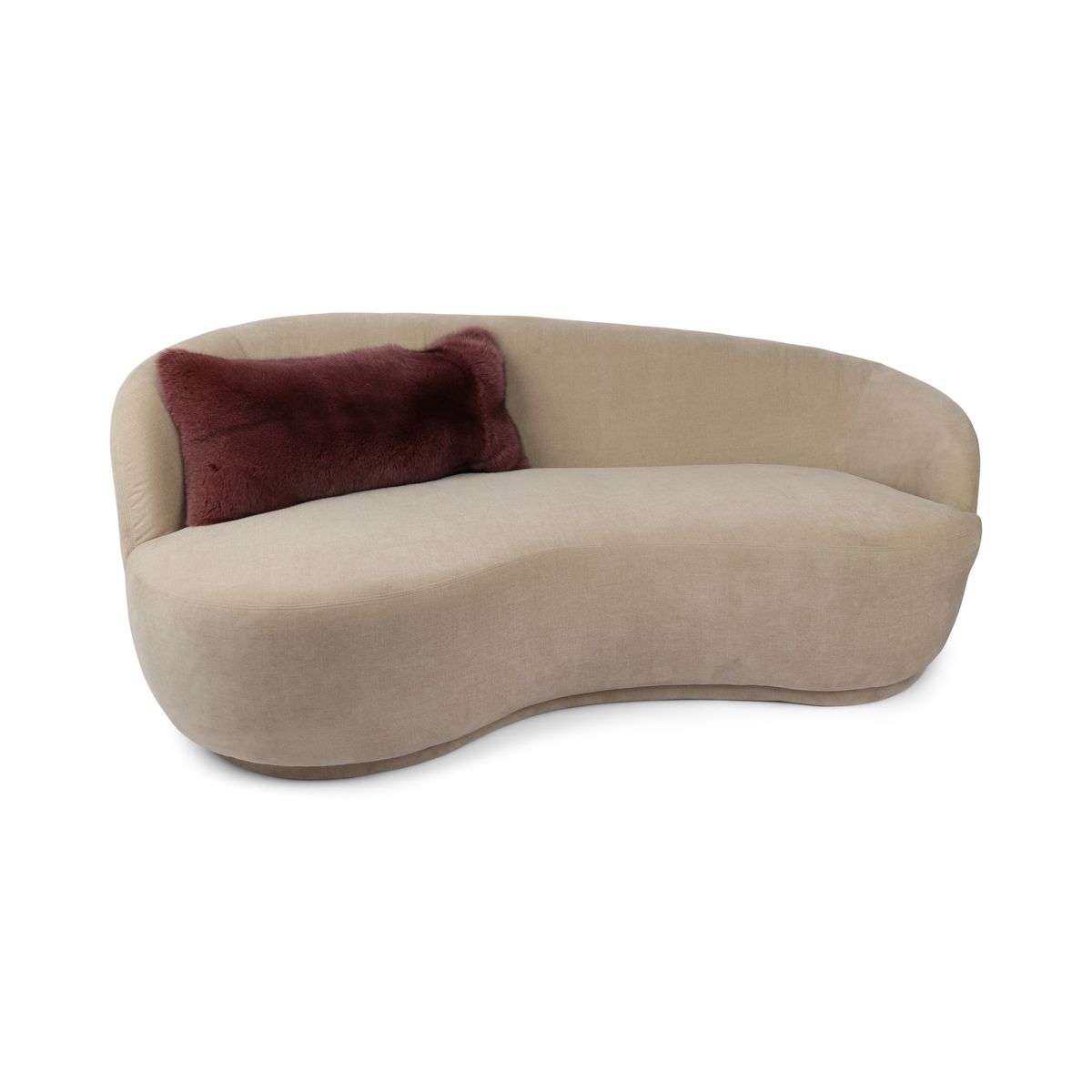 Premium Fox Cushion | Cashmere Backing | Norway | Purple | 56x30 cm
