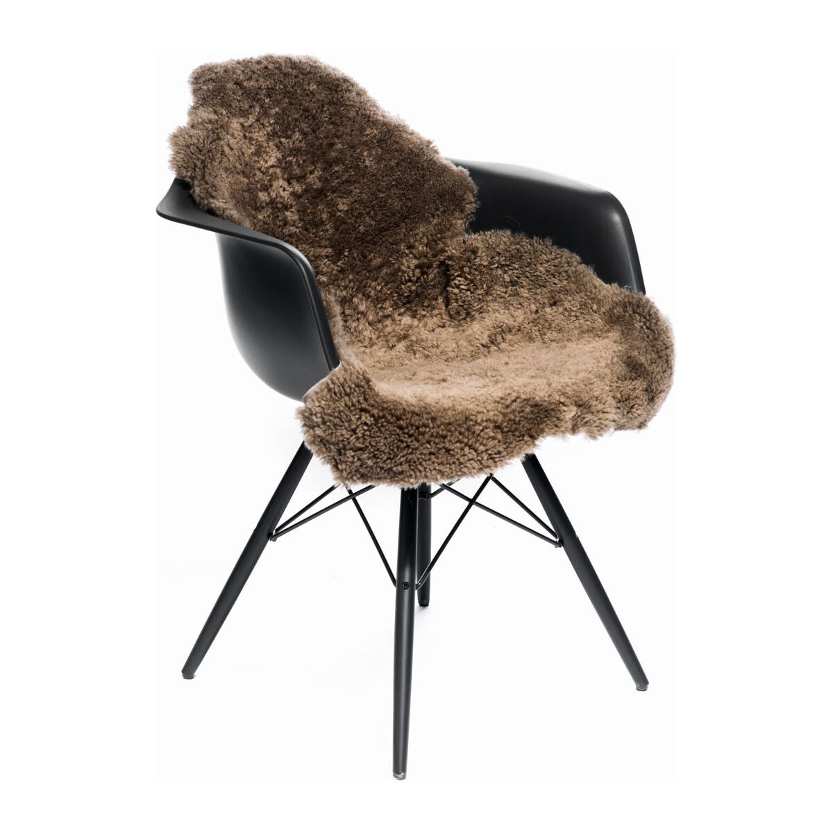 New Zealand Sheepskin | Short Curly Wool | Rug 115 cm Taupe