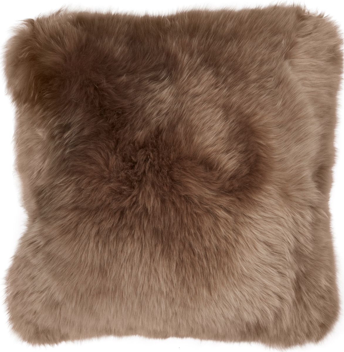 Long-Wool Sheepskin Cushion | LW | Leather backing
