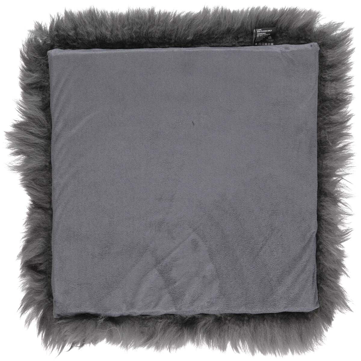 Long Wool Sheepskin Seat Cover WIth Filling Steel