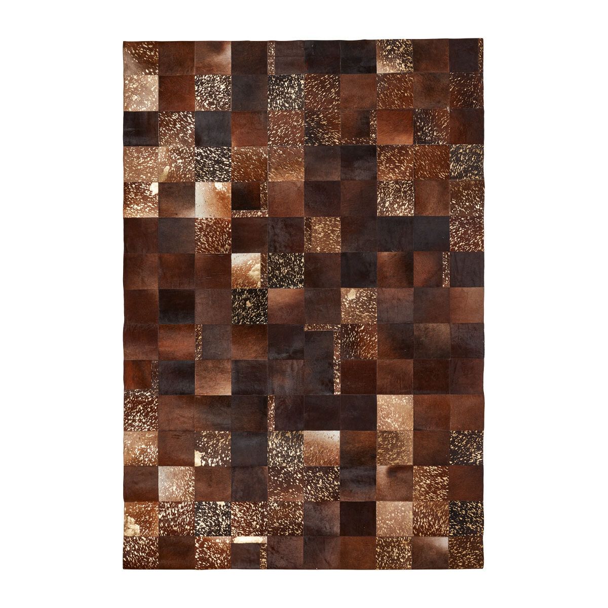Cowhide Design Rug Lisbon Brown