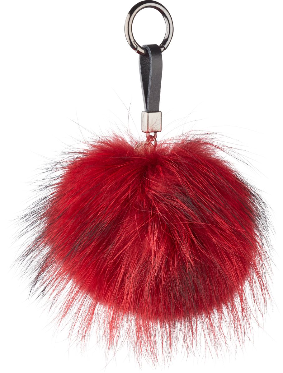 Pom Pom Keyring Rouge