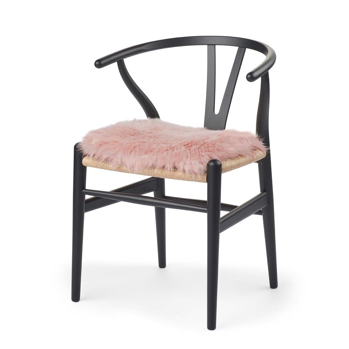 Long Wool Sheepskin Seat Cover WIth Filling