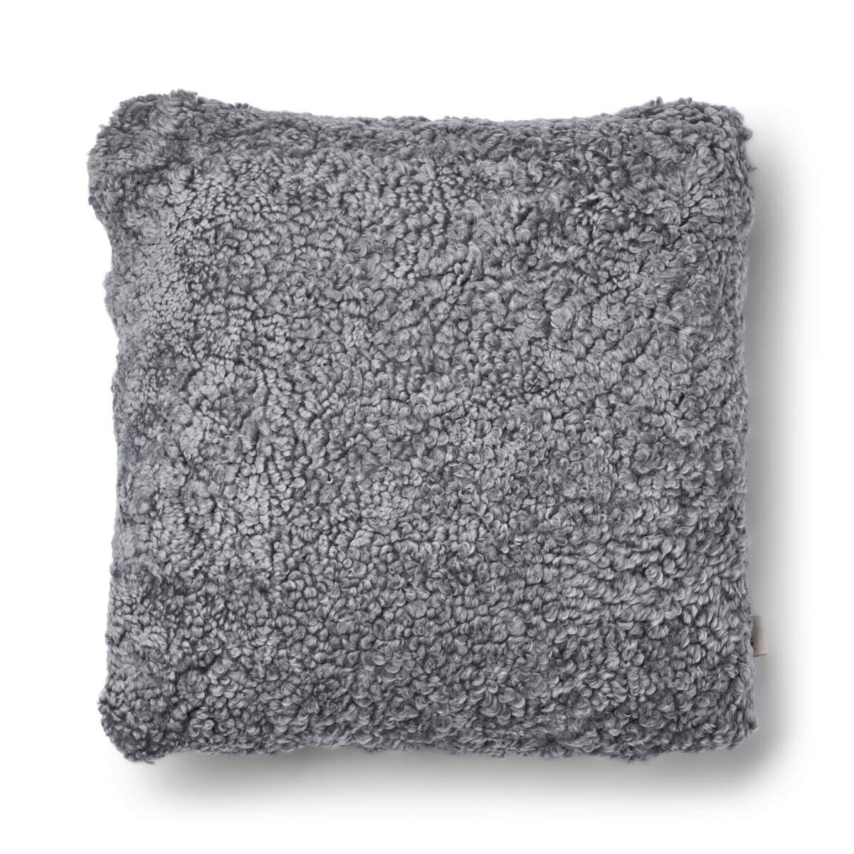 Short-Wool Sheepskin Cushion | 52x52 cm | 34x52 cm Stone/Light Grey