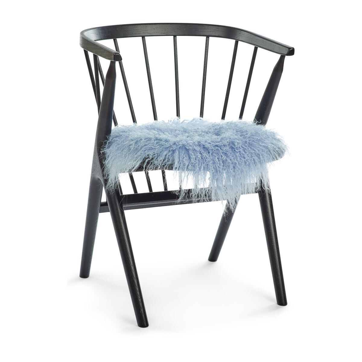 Tibetan Sheepskin Seat Cover | Ø38cm Summer Sky