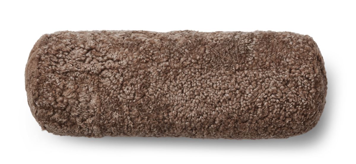 Bolster Cushion | 20x52cm | New Zealand Sheepskin | SW Taupe