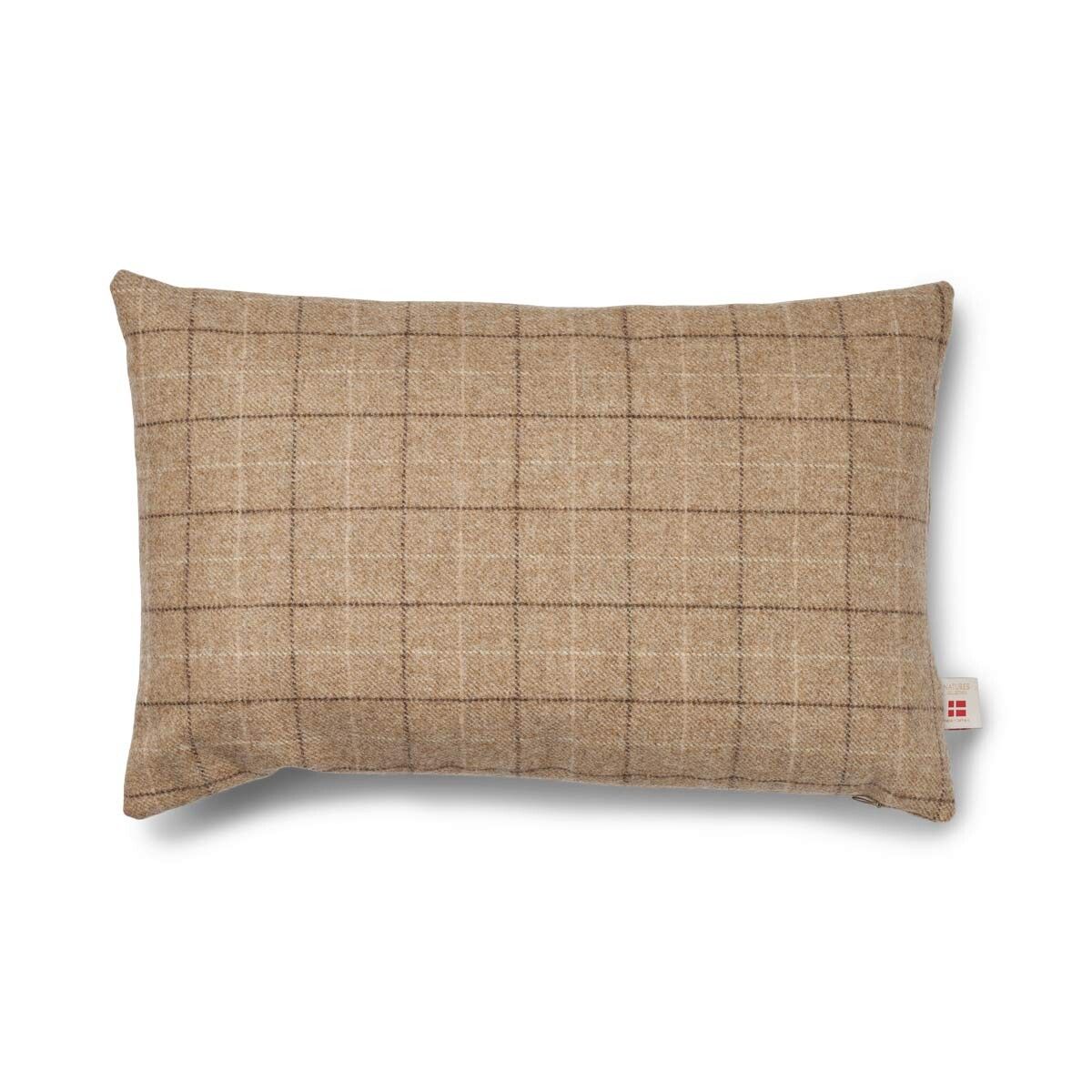 Doublesided Wool Cushion | 34x52 cm Oatmeal-Beige