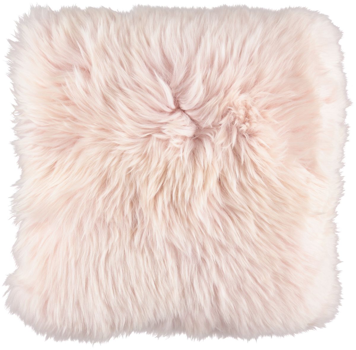 Long Wool Sheepskin Cushion | 50x50 cm Candy