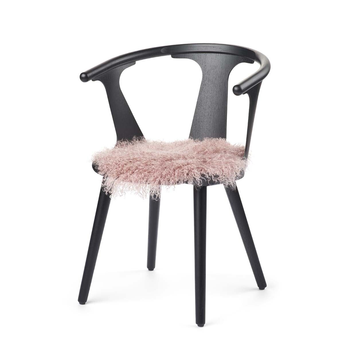 Tibetan Sheepskin Seat Cover | Ø38cm Rosa