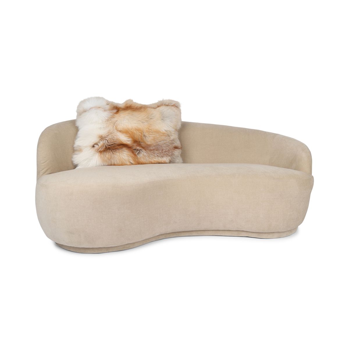 Premium Fox Cushion | Cashmere Backing | Norway | Light Gold | 60x75 cm