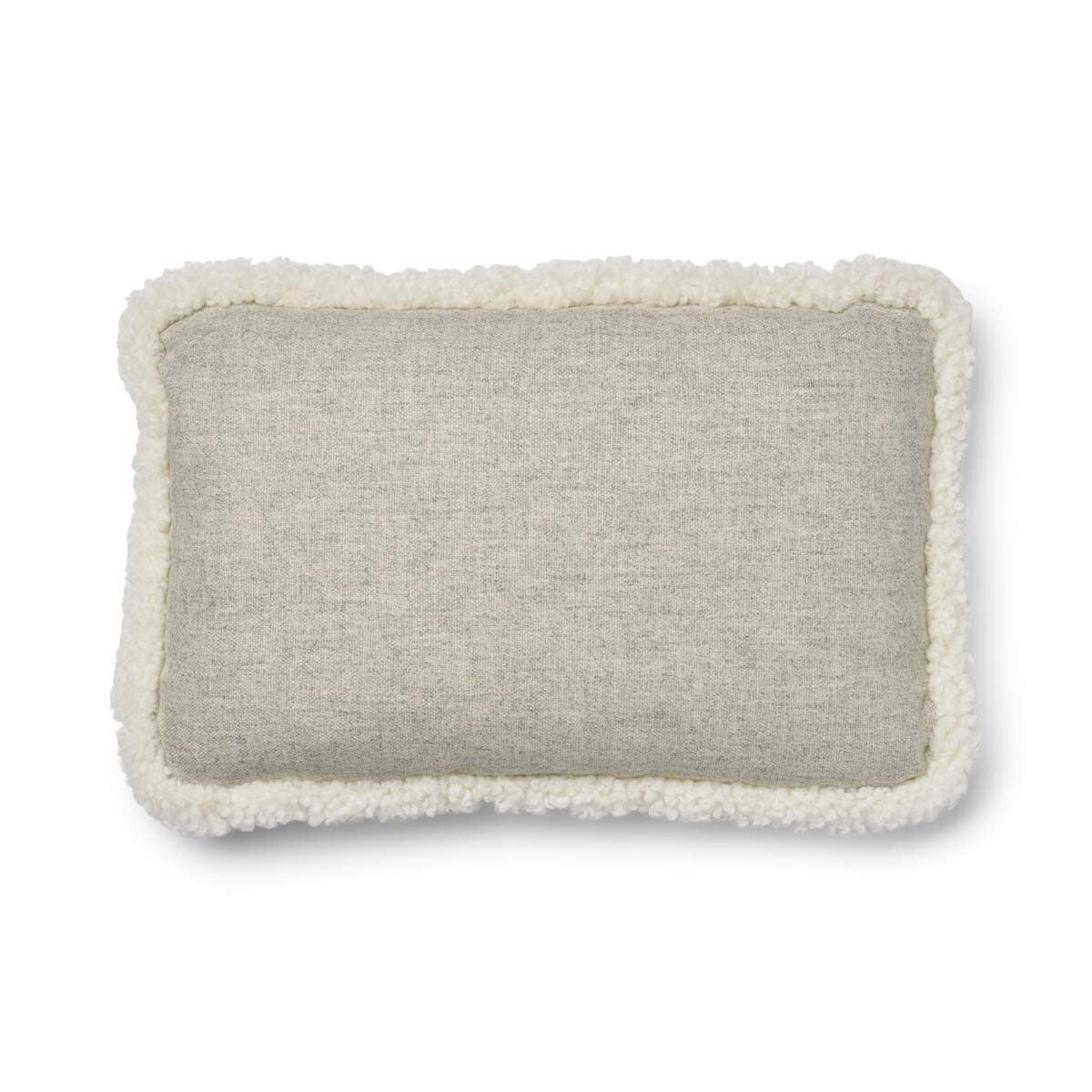 Wool Cushion | Short Wool Trim | 34x52 cm