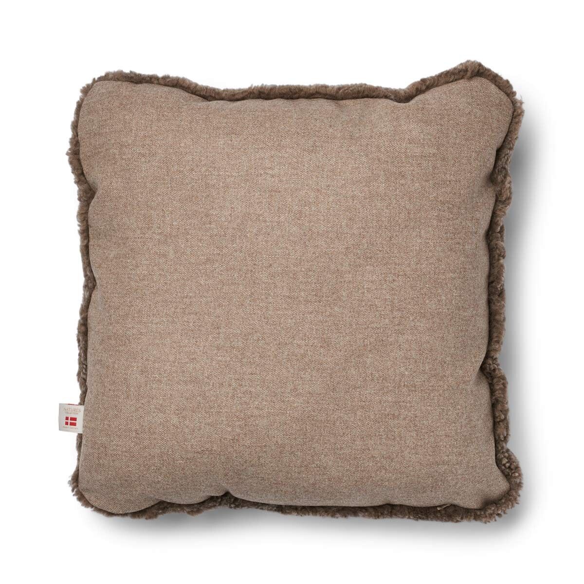 Short-Wool Sheepskin Cushion | 52x52 cm | 34x52 cm Beige/Taupe