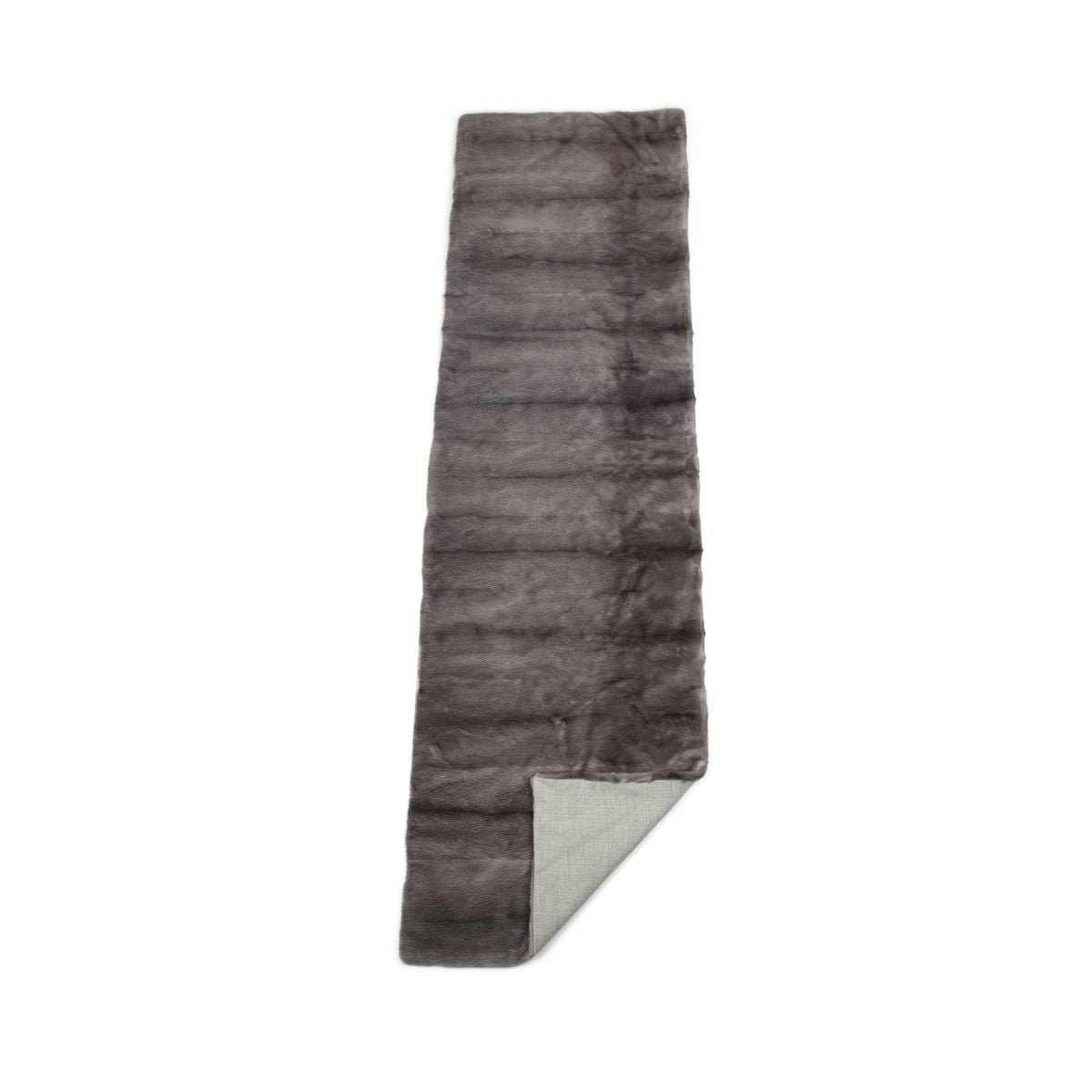 Mink Throw | Cashmere Backing | Sapphire | 64x220 cm
