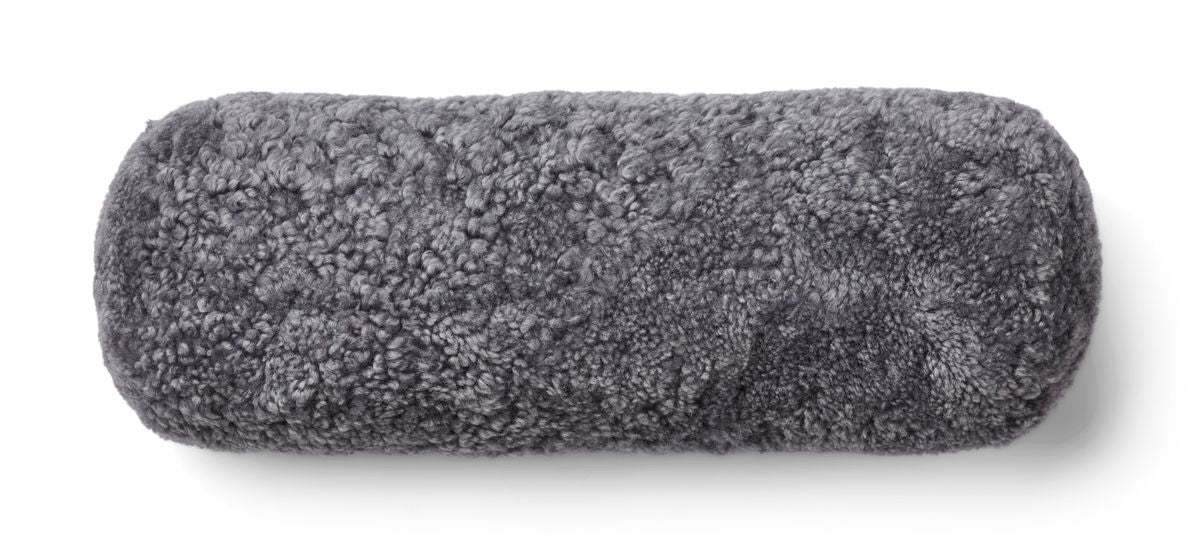 Bolster Cushion | 20x52cm | New Zealand Sheepskin | SW Light Grey