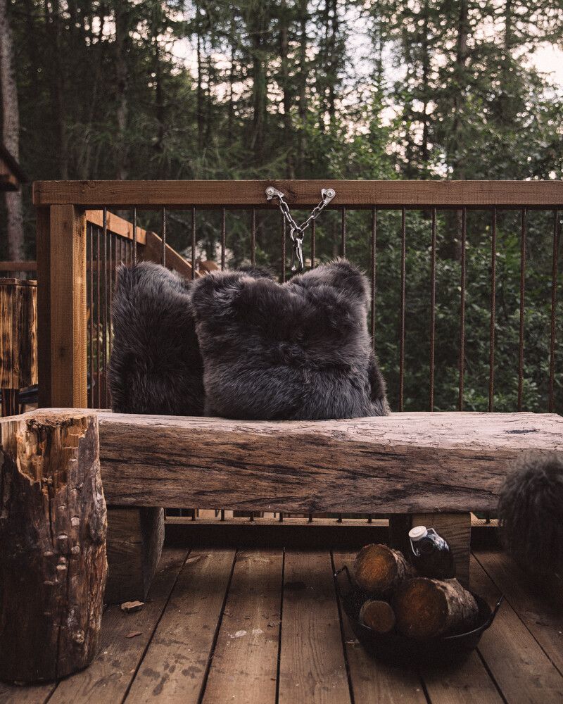 Long Wool Sheepskin Cushion | Doublesided | New Zealand | 45x45 cm Steel