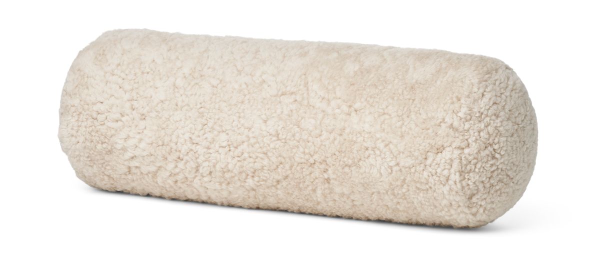 Bolster Cushion | 20x52cm | New Zealand Sheepskin | SW Pearl
