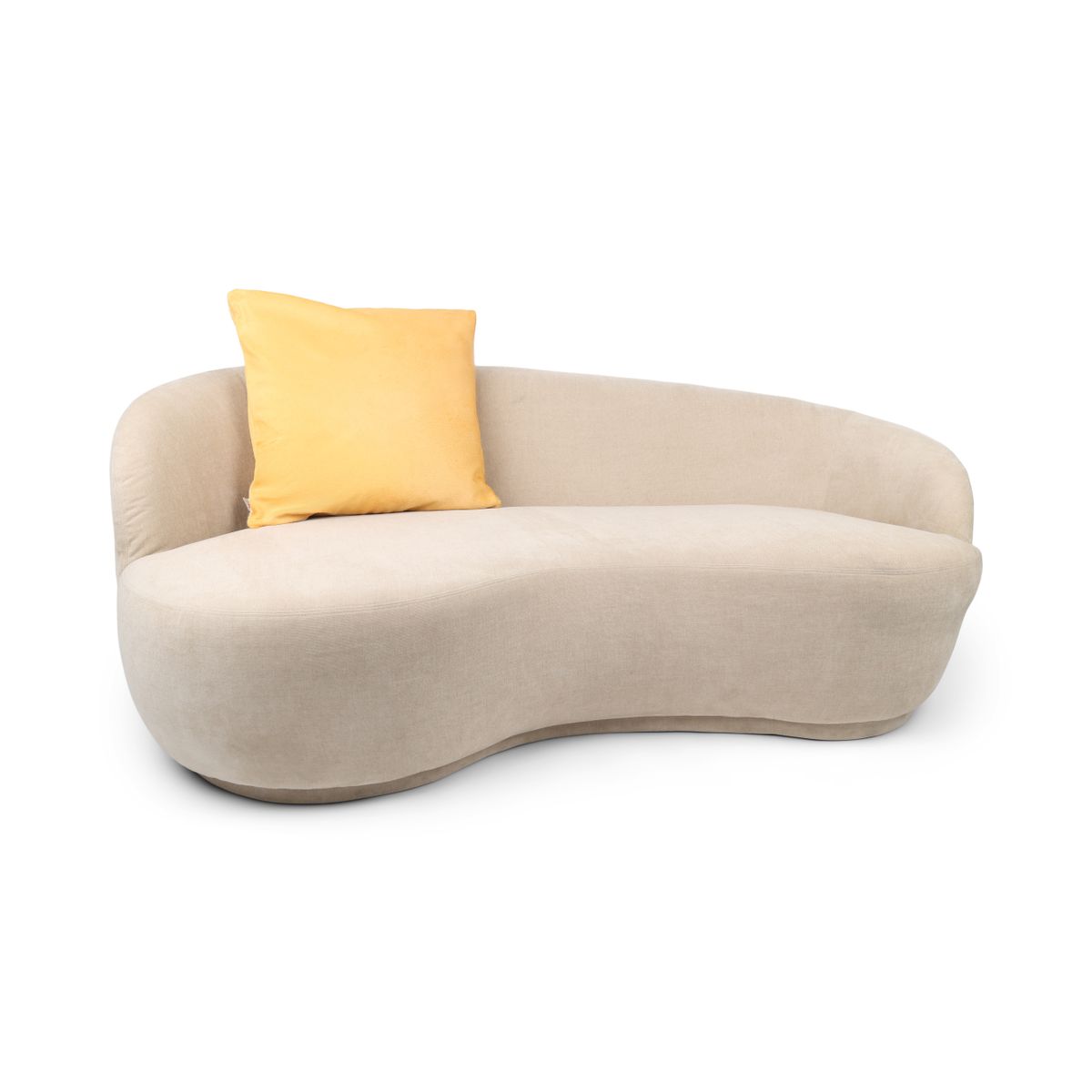 Premium Cowhide Cushion | Doublesided Mustard Yellow