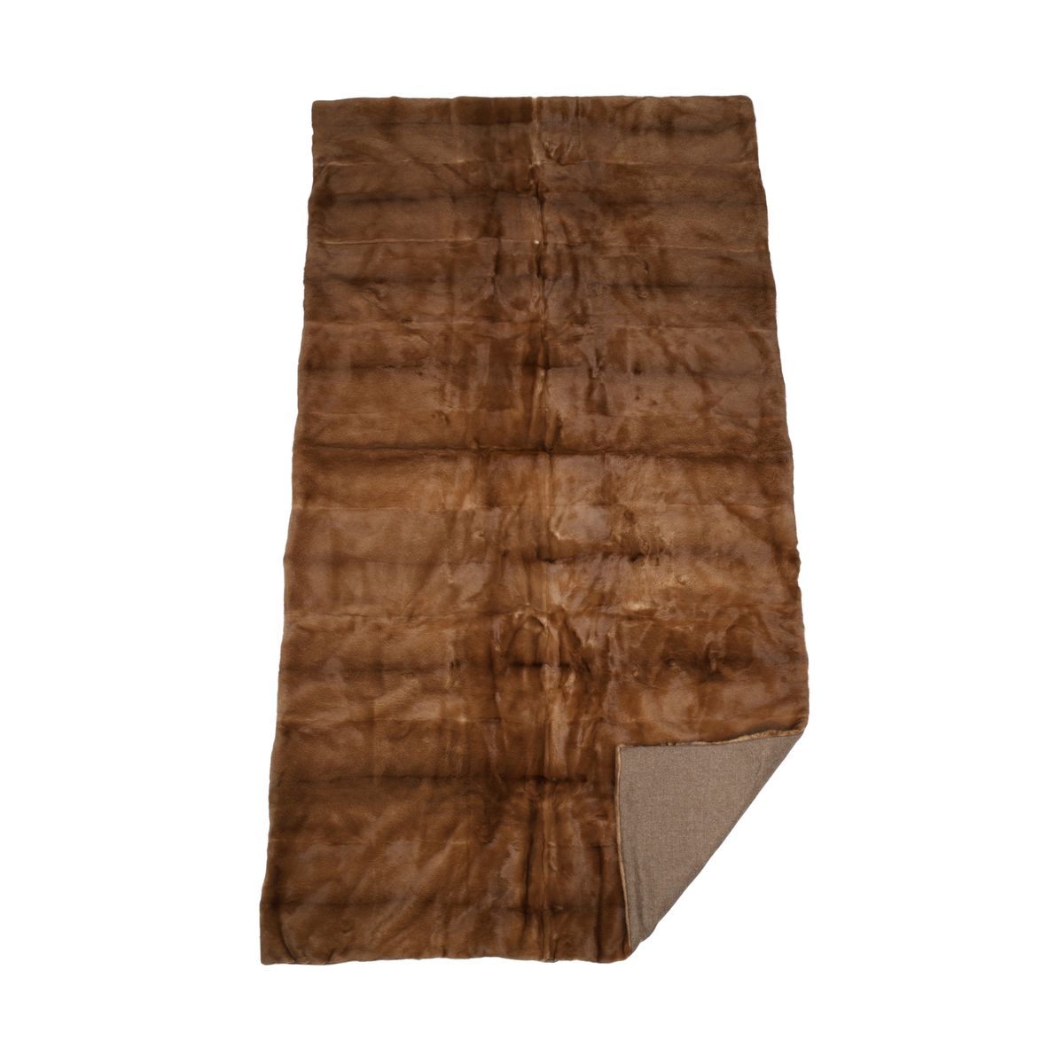Mink Throw | Cashmere Backing | Redglow | 126x212 cm