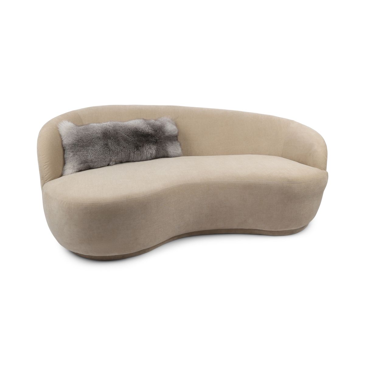 Premium Fox Cushion | Cashmere Backing | Norway | Sapphire Frost | 30x80 cm