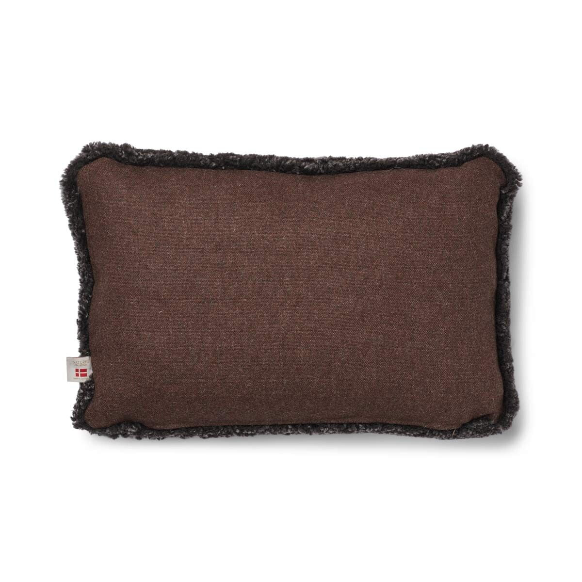 Short-Wool Sheepskin Cushion | 52x52 cm | 34x52 cm Brown/Cappuccino
