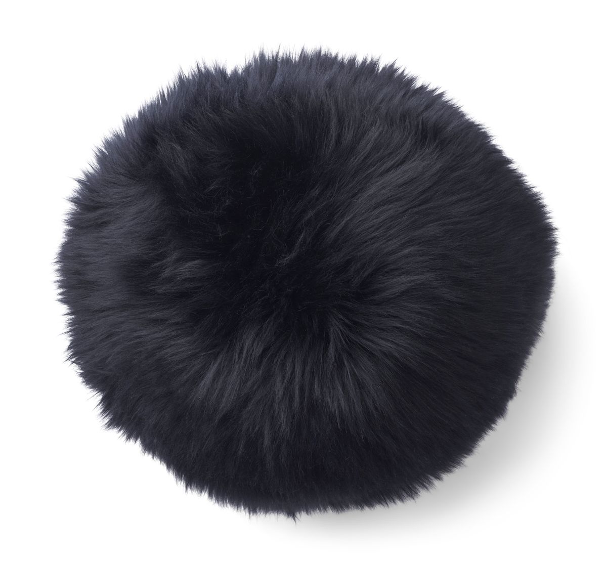 Angelite Cushion | D30 cm | D25 | D35 | Long Wool Black