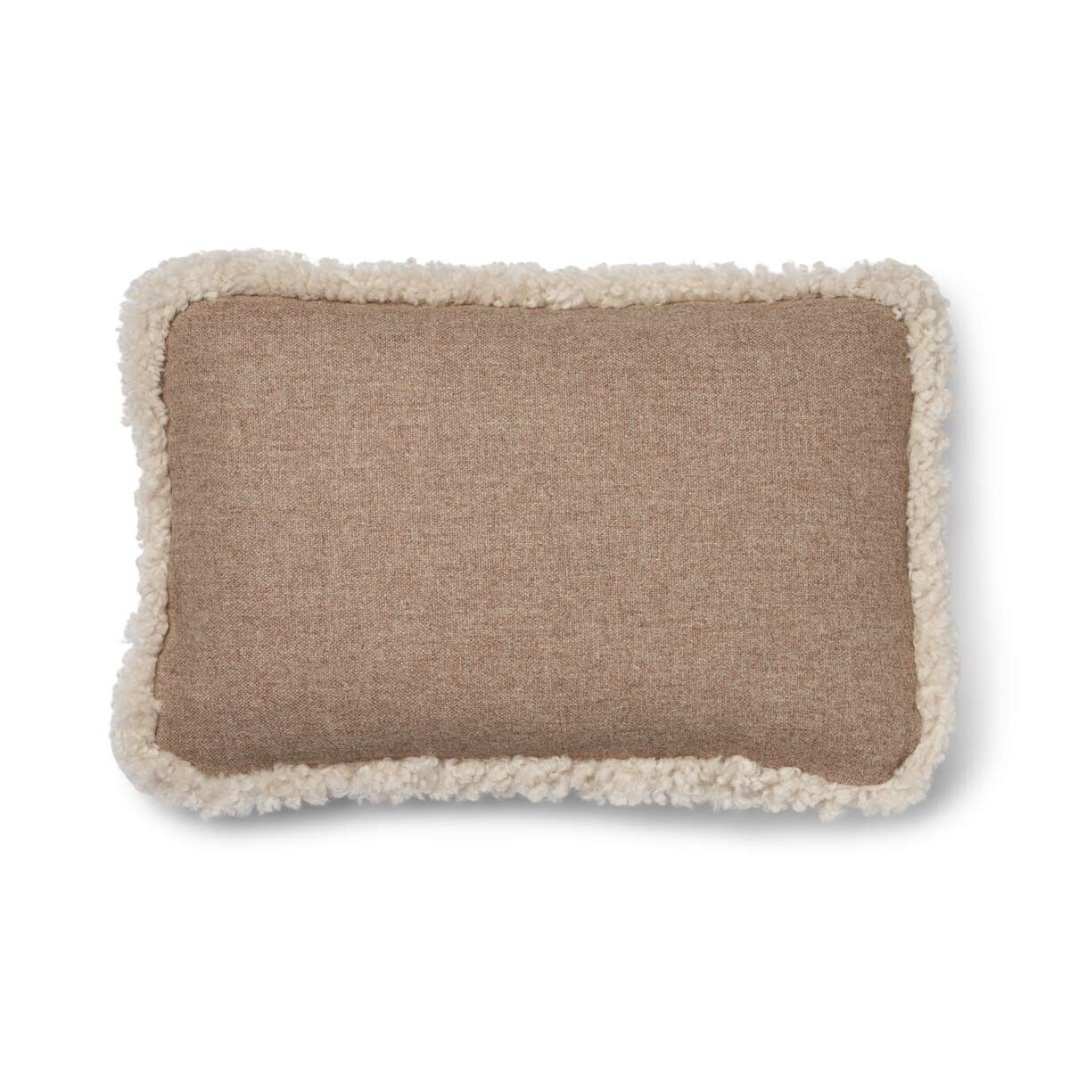 Wool Cushion | Short Wool Trim | 34x52 cm