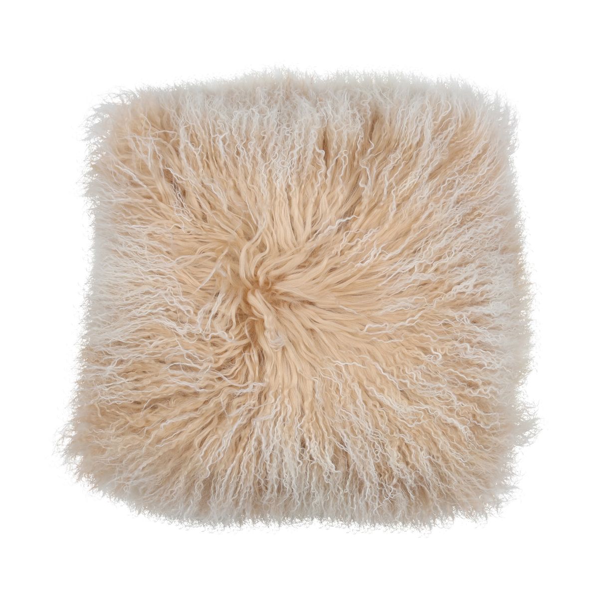 Curly Sheepskin Cushion | Doublesided | 40x40 cm Arctic Sunrise