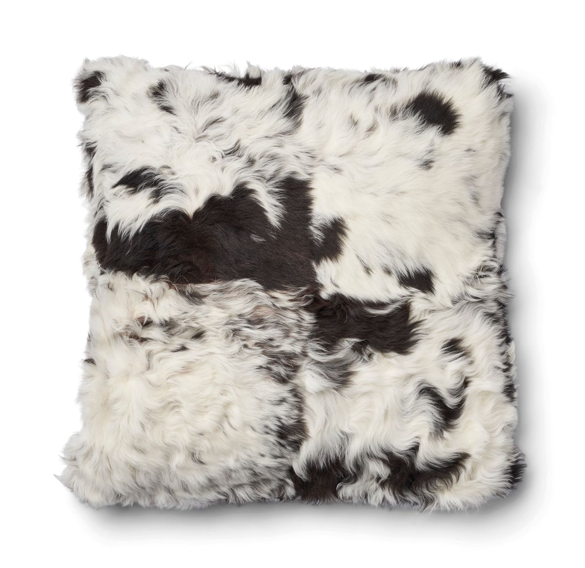 Toscana Lamb Cushion | Doublesided Black/White Mix