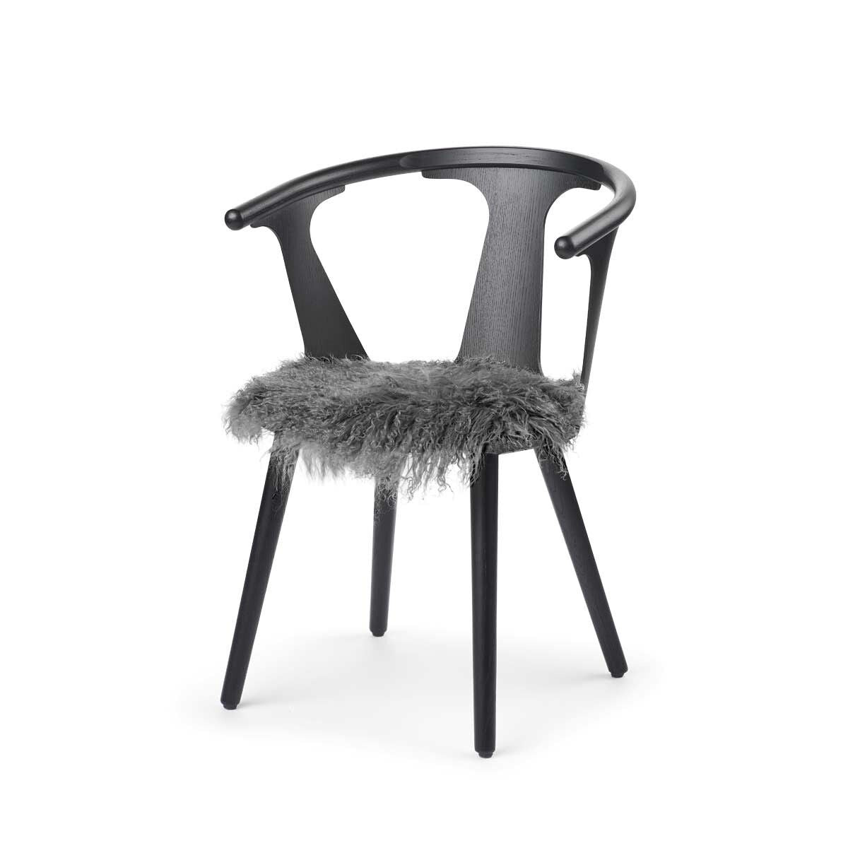 Tibetan Sheepskin Seat Cover | Ø38cm Steel