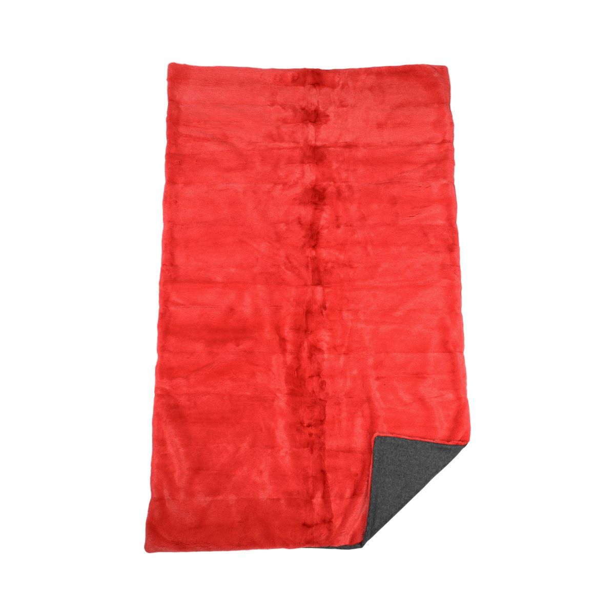 Mink Throw | Cashmere Backing | Red | 104x170 cm
